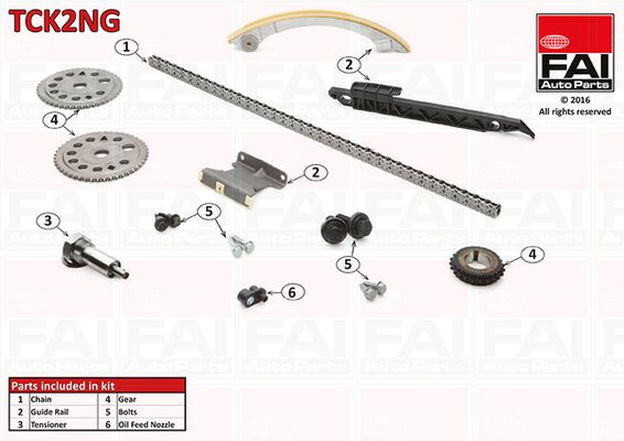 FAI AutoParts TCK2NG Timing Chain Kit
