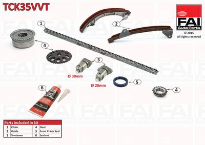 Timing Chain Kit FAI AutoParts TCK35VVT