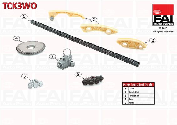 FAI AutoParts TCK3WO Timing Chain Kit