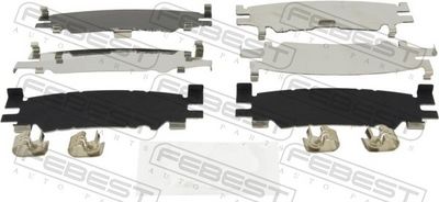 Accessory Kit, disc brake pad FEBEST 0103-AXVA70R