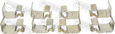 Accessory Kit, disc brake pad FEBEST 0103-MCU2R