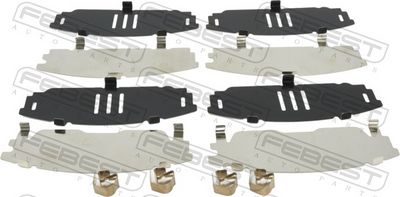 Anti-Squeal Foil, brake pad (back plate) FEBEST 0103-NDE180F