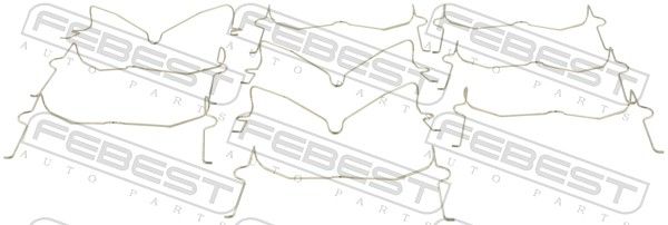 FEBEST 0103-004-PCS10 Spring, disc brake pad