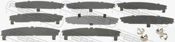 FEBEST 0103-ACA30F Anti-Squeal Foil, brake pad (back plate)