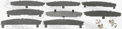 Anti-Squeal Foil, brake pad (back plate) FEBEST 0103-ACA30F