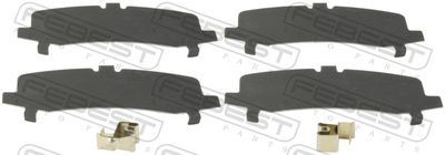 Anti-Squeal Foil, brake pad (back plate) FEBEST 0103-GRJ150R