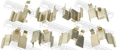 Accessory Kit, disc brake pad FEBEST 0103-UZJ100R