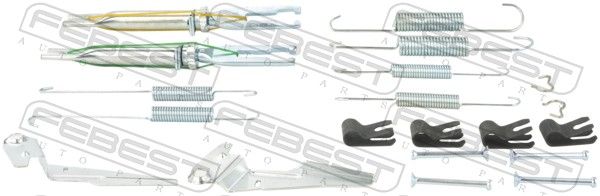 FEBEST 0104-GUN125R-KIT Accessory Kit, parking brake shoes