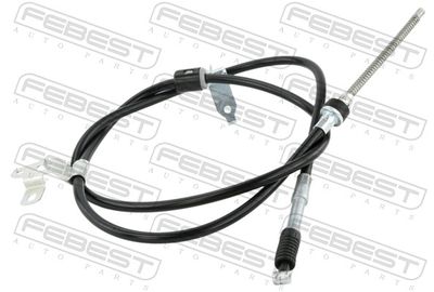 Cable Pull, parking brake FEBEST 01100-ZZE120LH