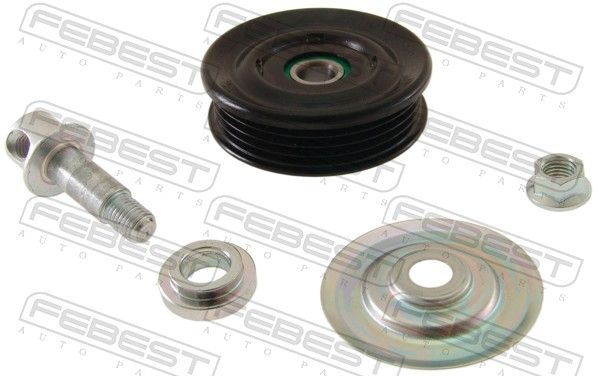 FEBEST 0187-GX100 Tensioner Pulley, V-ribbed belt