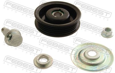 Tensioner Pulley, V-ribbed belt FEBEST 0187-HDJ100