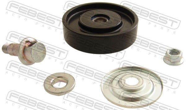 FEBEST 0187-HDJ100HV Tensioner Pulley, V-ribbed belt