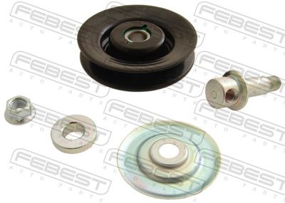 Tensioner Pulley, V-ribbed belt FEBEST 0187-KR42