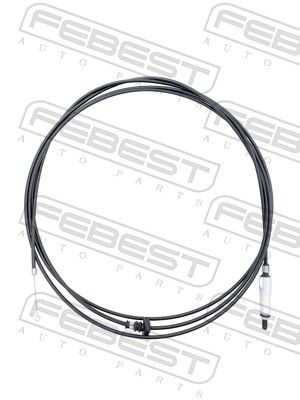 Cable Pull, fuel filler cap/flap unit FEBEST 0199-KUN26LUG