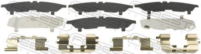 Accessory Kit, disc brake pad FEBEST 0203-B10RSF