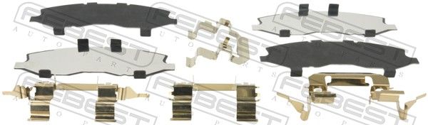 FEBEST 0203-Z50F Anti-Squeal Foil, brake pad (back plate)