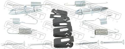 Accessory Kit, parking brake shoes FEBEST 0204-F15ER-KIT