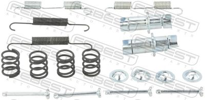 Accessory Kit, parking brake shoes FEBEST 0204-J32R-KIT