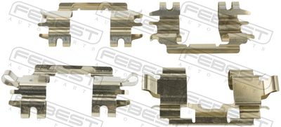 Accessory Kit, disc brake pad FEBEST 0303-EUF-KIT