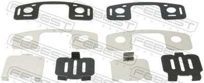 Anti-Squeal Foil, brake pad (back plate) FEBEST 0403-CS6R