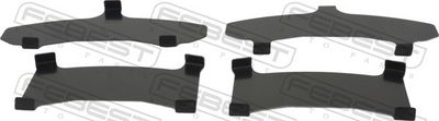 Accessory Kit, disc brake pad FEBEST 0403-GALF