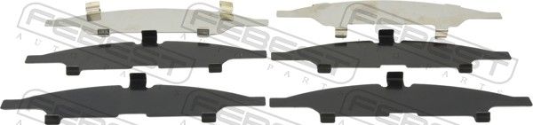 FEBEST 0403-KS3WF Anti-Squeal Foil, brake pad (back plate)