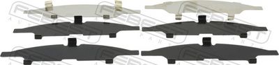 Anti-Squeal Foil, brake pad (back plate) FEBEST 0403-KS3WF