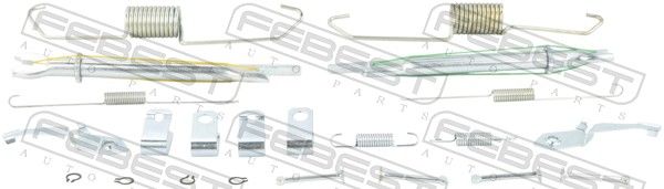 FEBEST 0404-KB4-KIT Accessory Kit, parking brake shoes