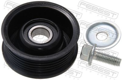 Tensioner Pulley, V-ribbed belt FEBEST 0587-BK