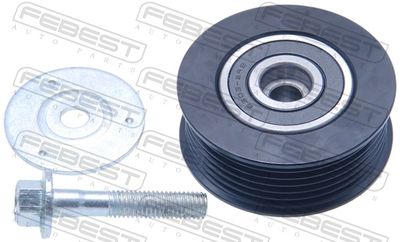 Deflection/Guide Pulley, V-ribbed belt FEBEST 0588-GL