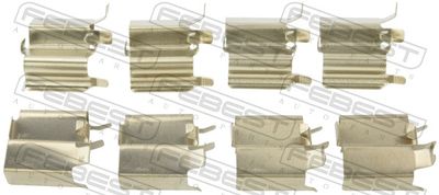 Accessory Kit, disc brake pad FEBEST 0703-JB416F-KIT