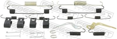 Accessory Kit, parking brake shoes FEBEST 0704-JB625-KIT