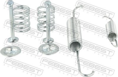 Accessory Kit, parking brake shoes FEBEST 1004-K2UCR-KIT