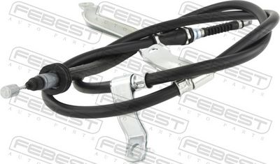 Cable Pull, parking brake FEBEST 12100-F2DISCLH