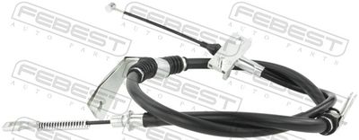 Cable Pull, parking brake FEBEST 14100-REXDISCRH