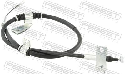 Cable Pull, parking brake FEBEST 14100-KYR05LH