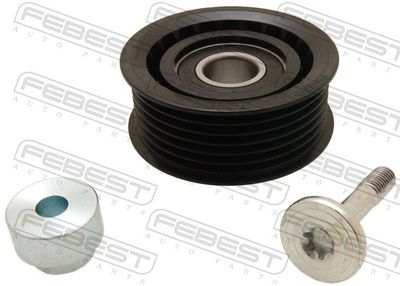Deflection/Guide Pulley, V-ribbed belt FEBEST 1488-001