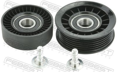 Tensioner Pulley, V-ribbed belt FEBEST 2187-CB4-KIT