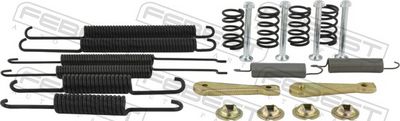 Accessory Kit, parking brake shoes FEBEST 2304-1JR-KIT