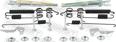Accessory Kit, parking brake shoes FEBEST 2304-POLVR-KIT