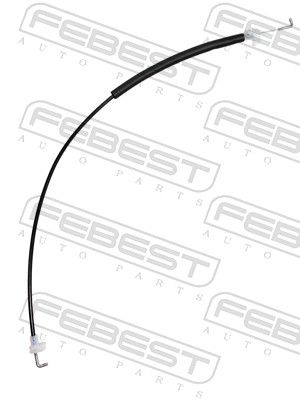 Cable Pull, door release FEBEST 2599-DCBOXII