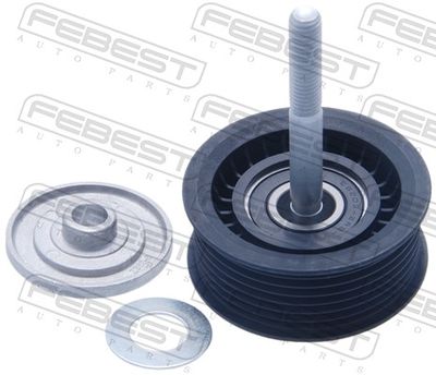 Deflection/Guide Pulley, V-ribbed belt FEBEST 3488-PAN