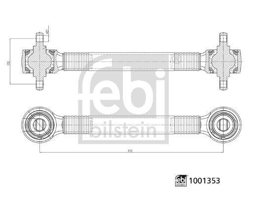 FEBI BILSTEIN 1001353 Control/Trailing Arm, wheel suspension
