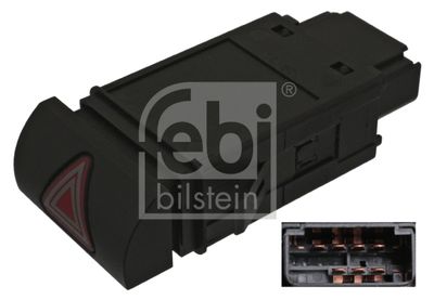 Hazard Warning Light Switch FEBI BILSTEIN 100405