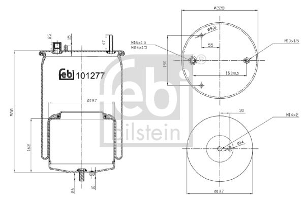 FEBI BILSTEIN 101277 Bellow, air suspension