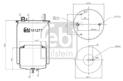 Bellow, air suspension FEBI BILSTEIN 101277