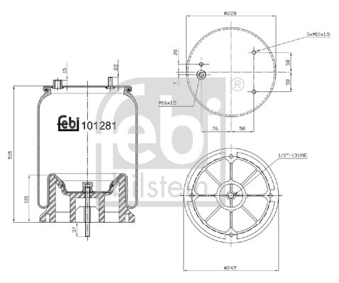 FEBI BILSTEIN 101281 Bellow, air suspension