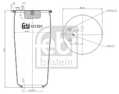 FEBI BILSTEIN 101301 Bellow, air suspension