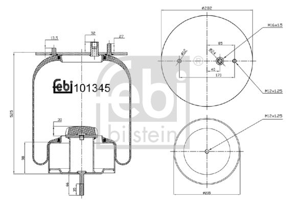 FEBI BILSTEIN 101345 Bellow, air suspension
