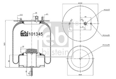 Bellow, air suspension FEBI BILSTEIN 101345